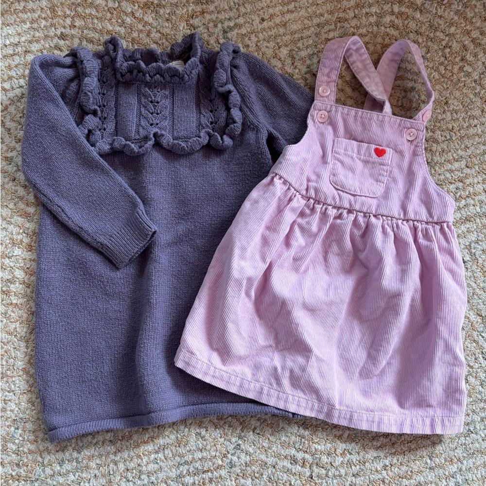 Carter's Purple and Pink Kids Casual Dresses